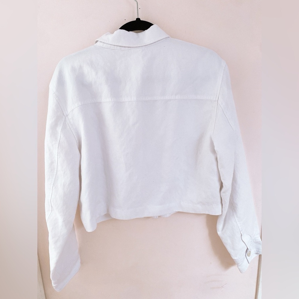 Aritzia Wilfred Little  Cropped Linen Jacket - Picture 6 of 10
